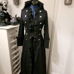 2pc Captain Pirate Gothic Victorian Gown Steampunk